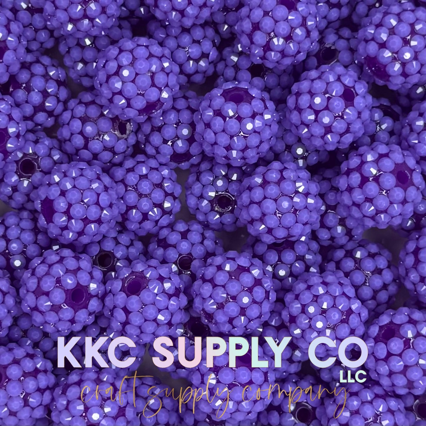 Deep Purple Acrylic Jelly Rhinestone 16mm