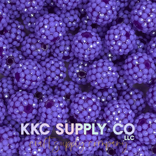 Deep Purple Acrylic Jelly Rhinestone 16mm