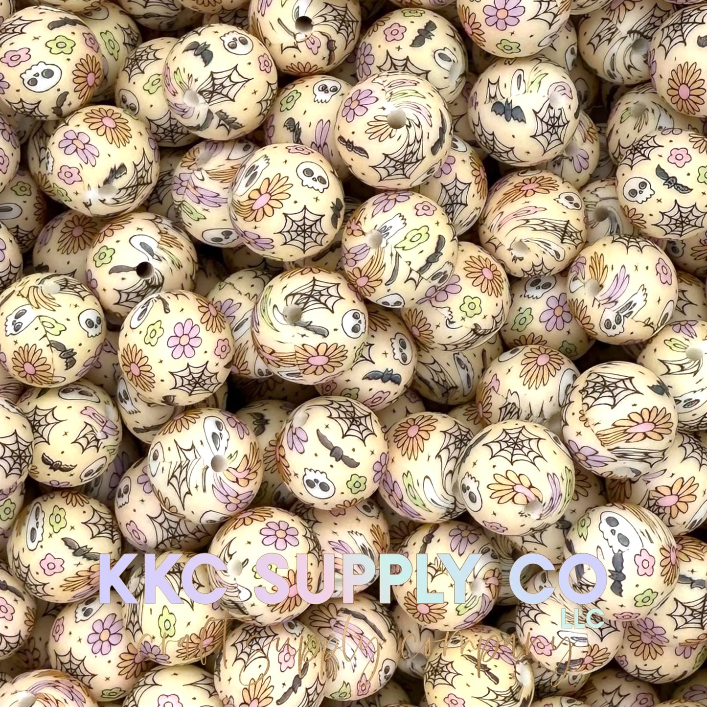 SP257-Spooky Cute Silicone Bead 15mm