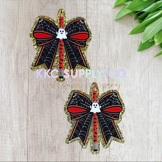 AT382-Spider Web Pencil-Acrylic Flatback