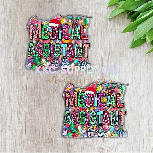 AT399-Medical Assistant Glitter Shaker-Acrylic Flatback