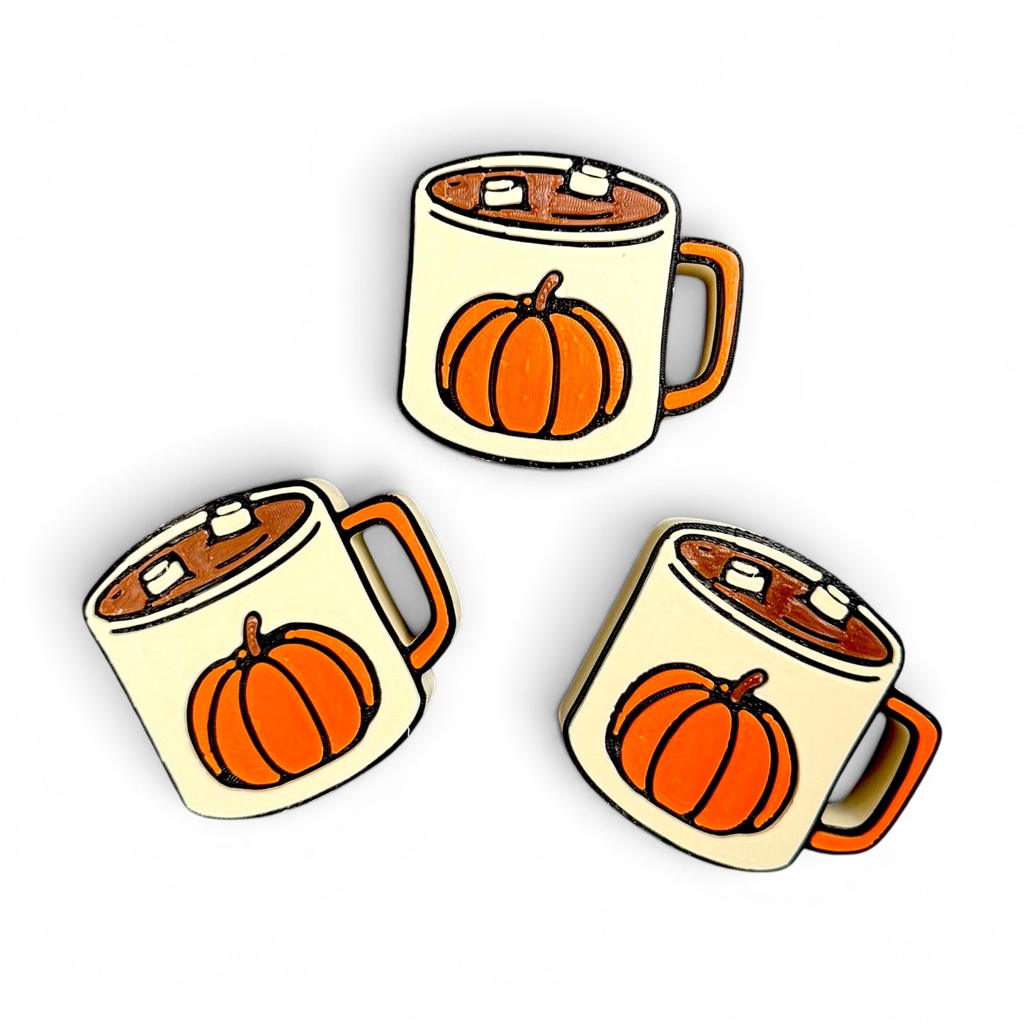 3D Printed Pumpkin Coffee Straw Topper