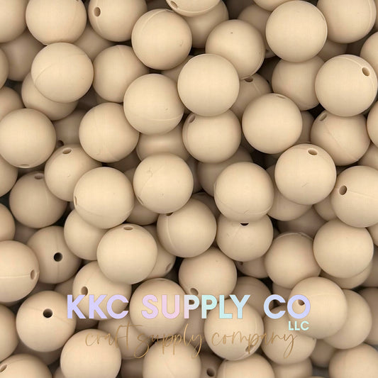 SS108-Vanilla Cream Solid Silicone Beads