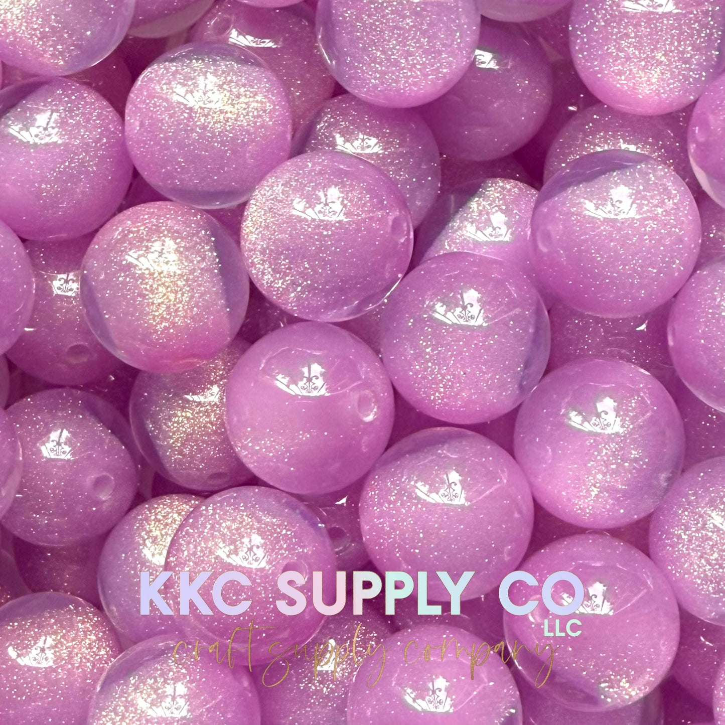 Sugar Glitter Acrylic Beads 20mm