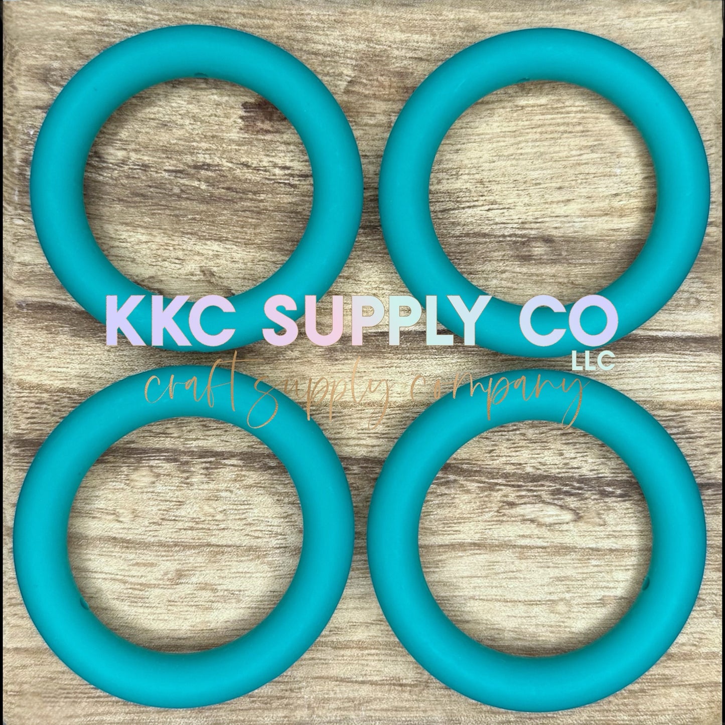 SS82-Harvest Teal Solid 65mm Silicone Ring