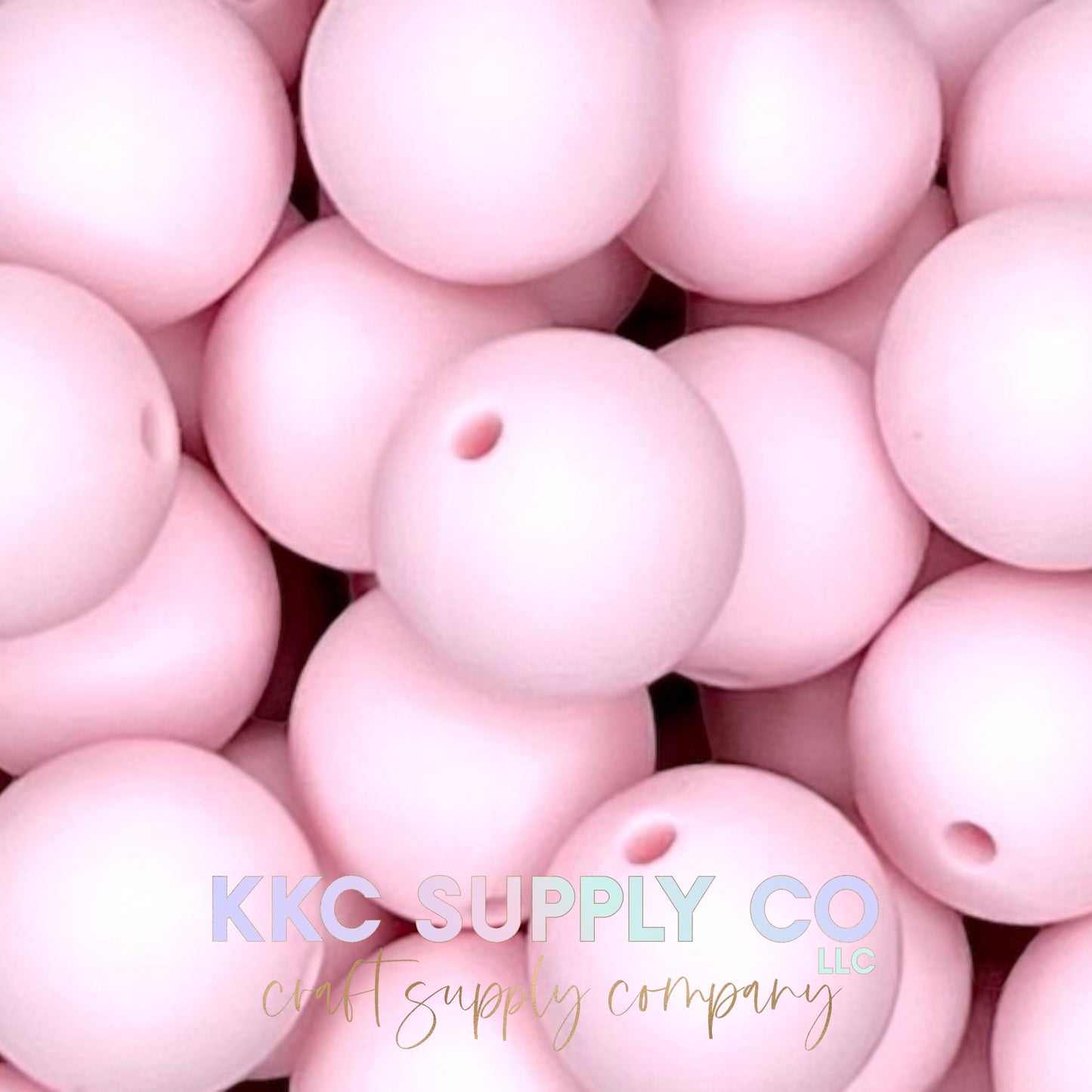 SS17-Light Pink Solid Silicone Bead