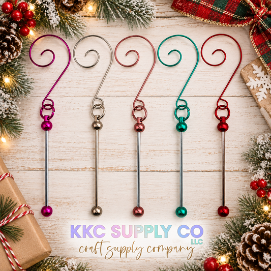Beadable Christmas Ornament Blank