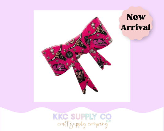 Bougie Cowgirl Bow Silicone Focal Bead
