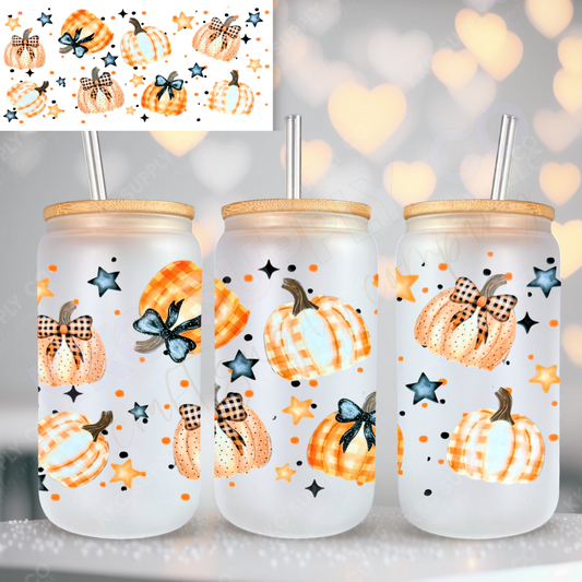 UV16763-Trendy Pumpkin Patch 16oz UV DTF Wrap