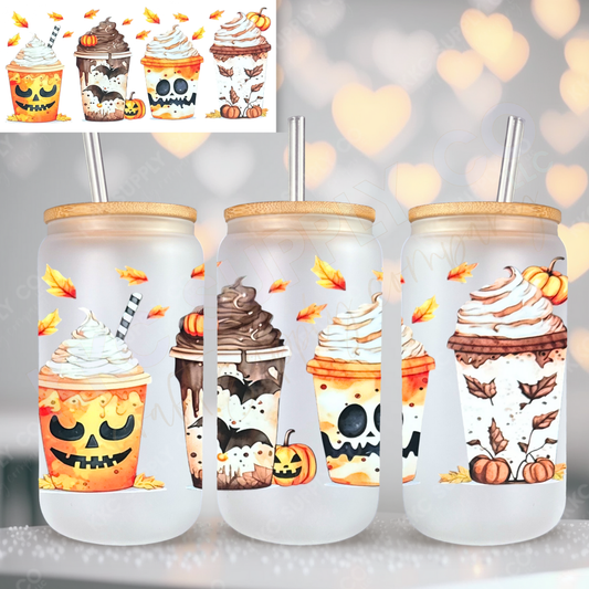 UV16759-Spooky Coffee 16oz UV DTF Wrap