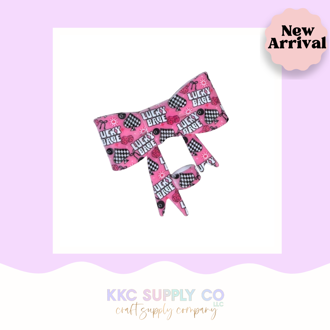 Lucky Babe Large Bow or Straw Topper Silicone Focal Bead
