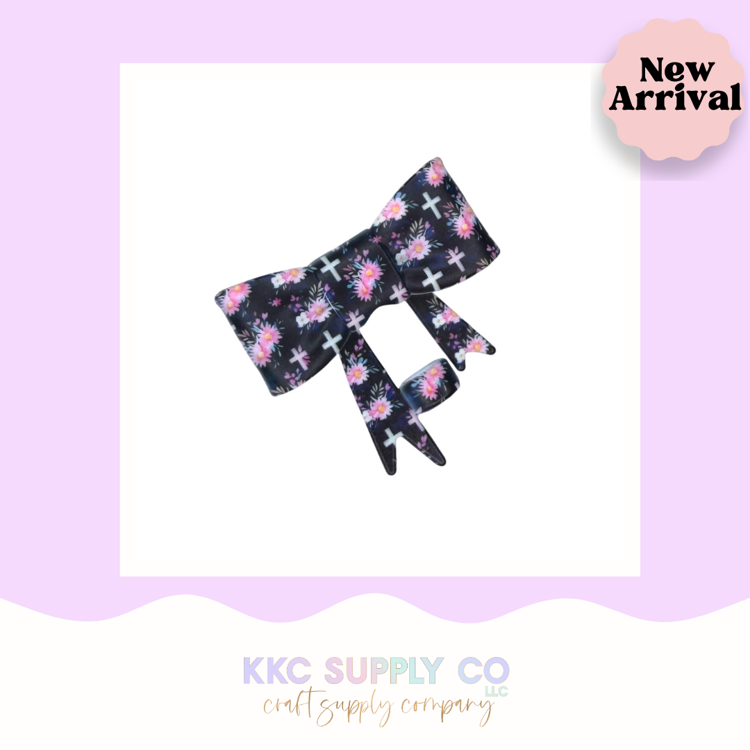 Evening Grace Large Bow or Straw Topper Silicone Focal Bead