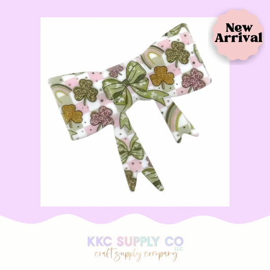 Pretty Lucky Large Bow Silicone Focal Bead