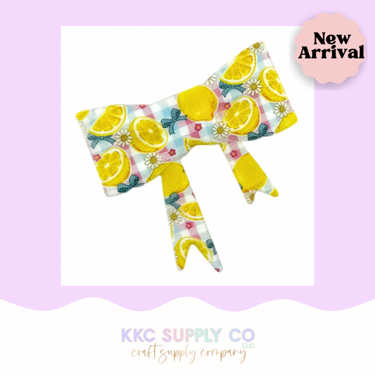 Summer Picnic Large Bow Silicone Focal Bead