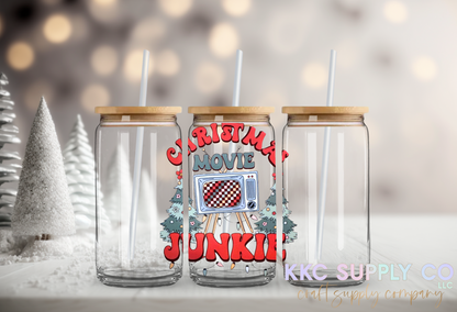 UV16628-Christmas Movie Junkie UV DTF Decal