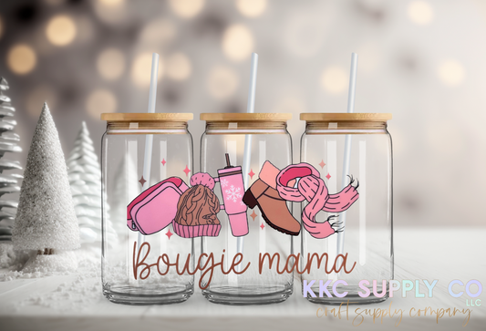 UV16624-Boujee Mama Winter Edition UV DTF Large Decal