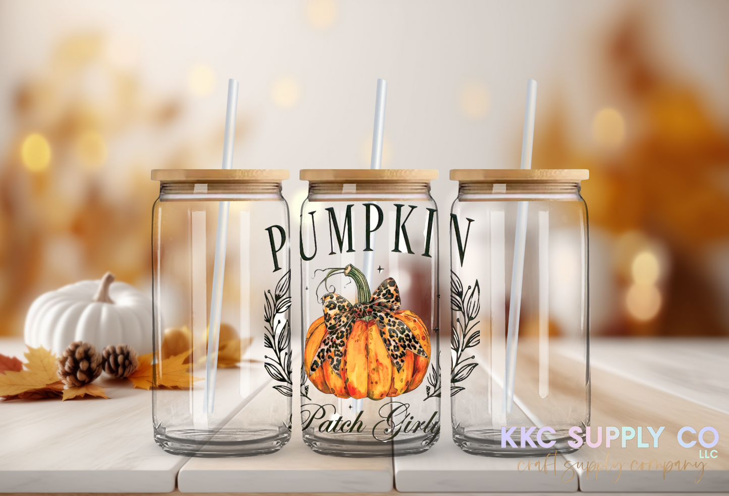 UV16556-Pumpkin Patch Girly 16oz UV DTF Decal