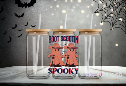 UV16547-Boot Scootin Spooky 16oz UV DTF Decal