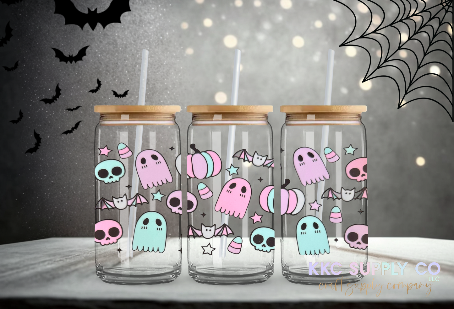 UV1672-Pastel Halloween 16oz UV DTF Wrap