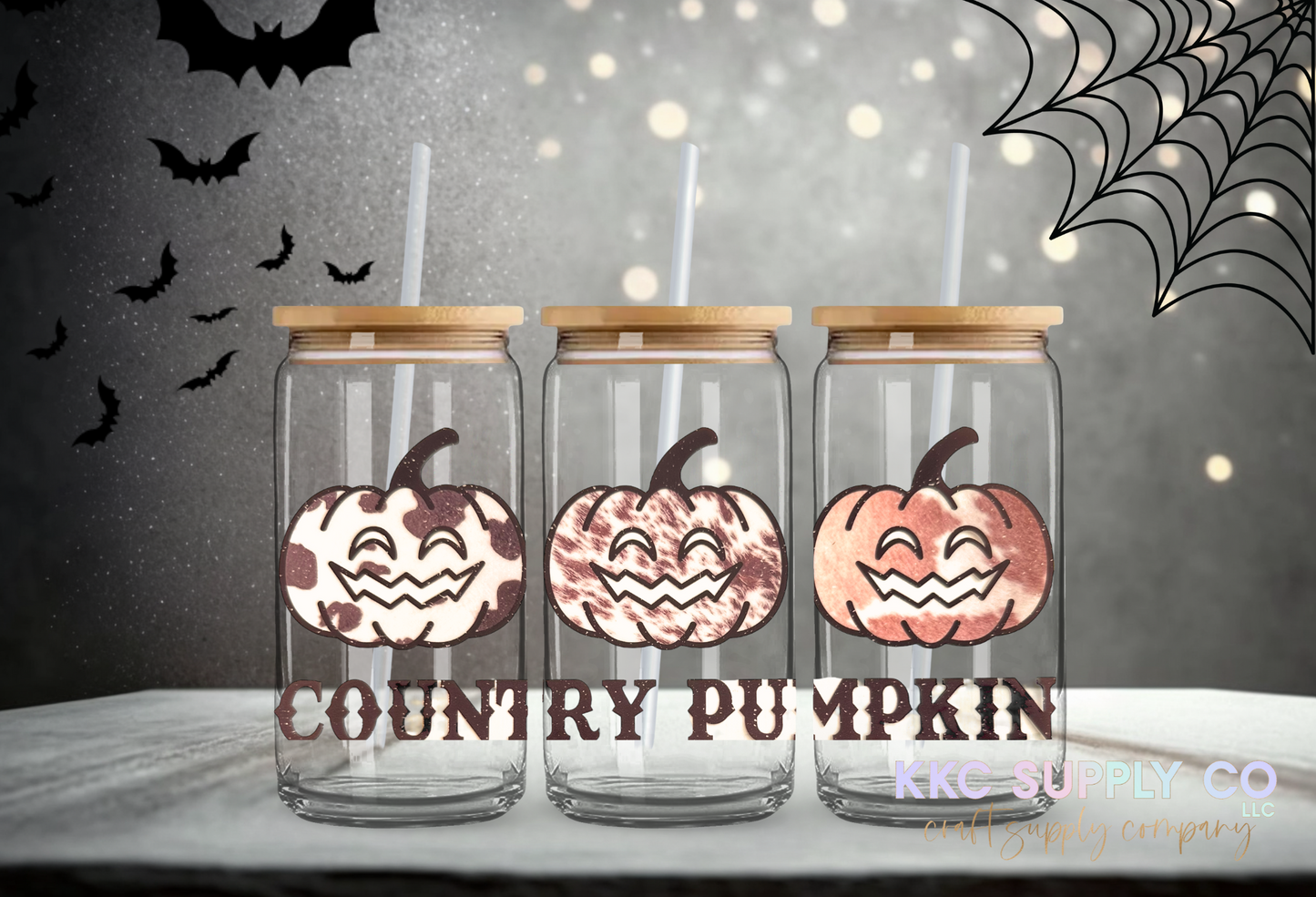 UV16120-Country Pumpkin 16oz UV DTF Wrap