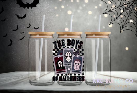 UV1667-Boys Of Halloween 16oz UV DTF Decal