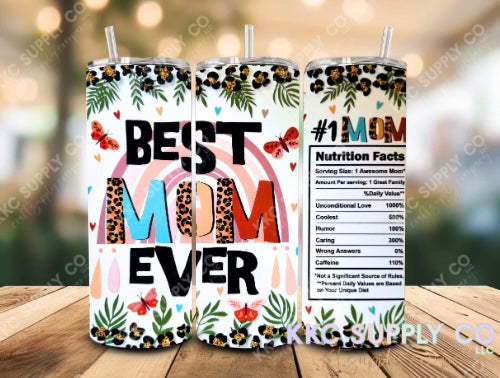 UV2016-Best Mom Ever 20oz UV DTF Wrap