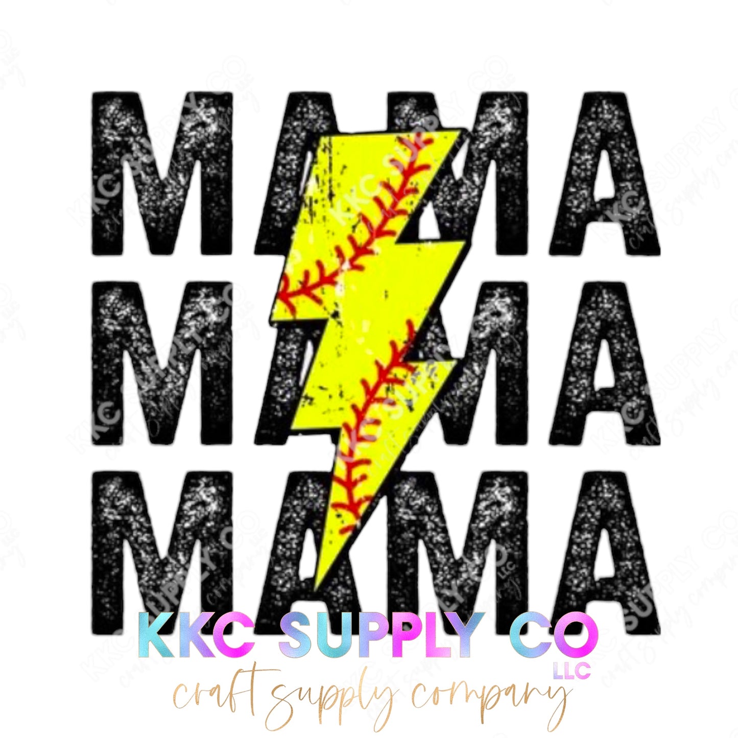 UV16196-Softball Mama 16oz UV DTF Tumbler Decal