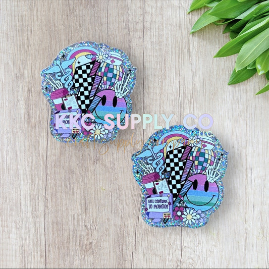 AT89-Retro Nurse-Acrylic Flatback