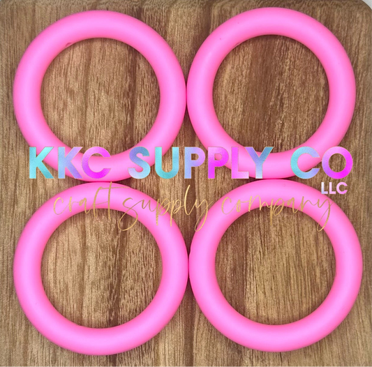 SS25-Bright Pink 65mm Silicone Ring