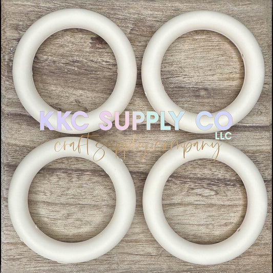 SS01-Navajo White Solid 65mm Silicone Ring