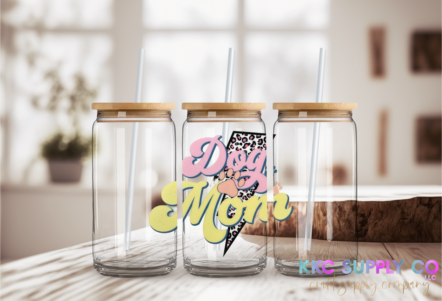 UV16171-Dog Mom 16oz UV DTF Tumbler Decal