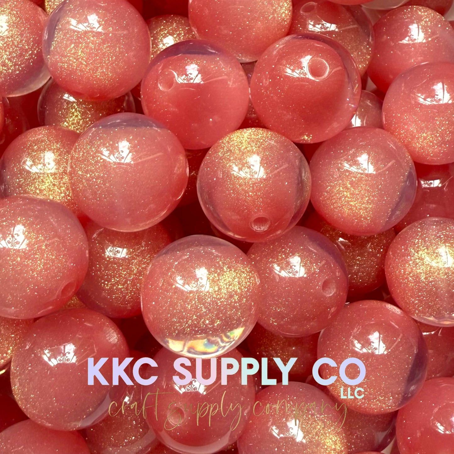 Sugar Glitter Acrylic Beads 20mm