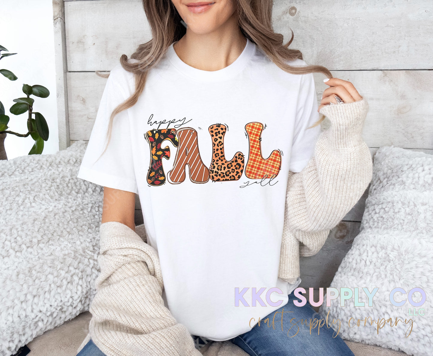 #28-Happy Fall DTF T-Shirt Transfer