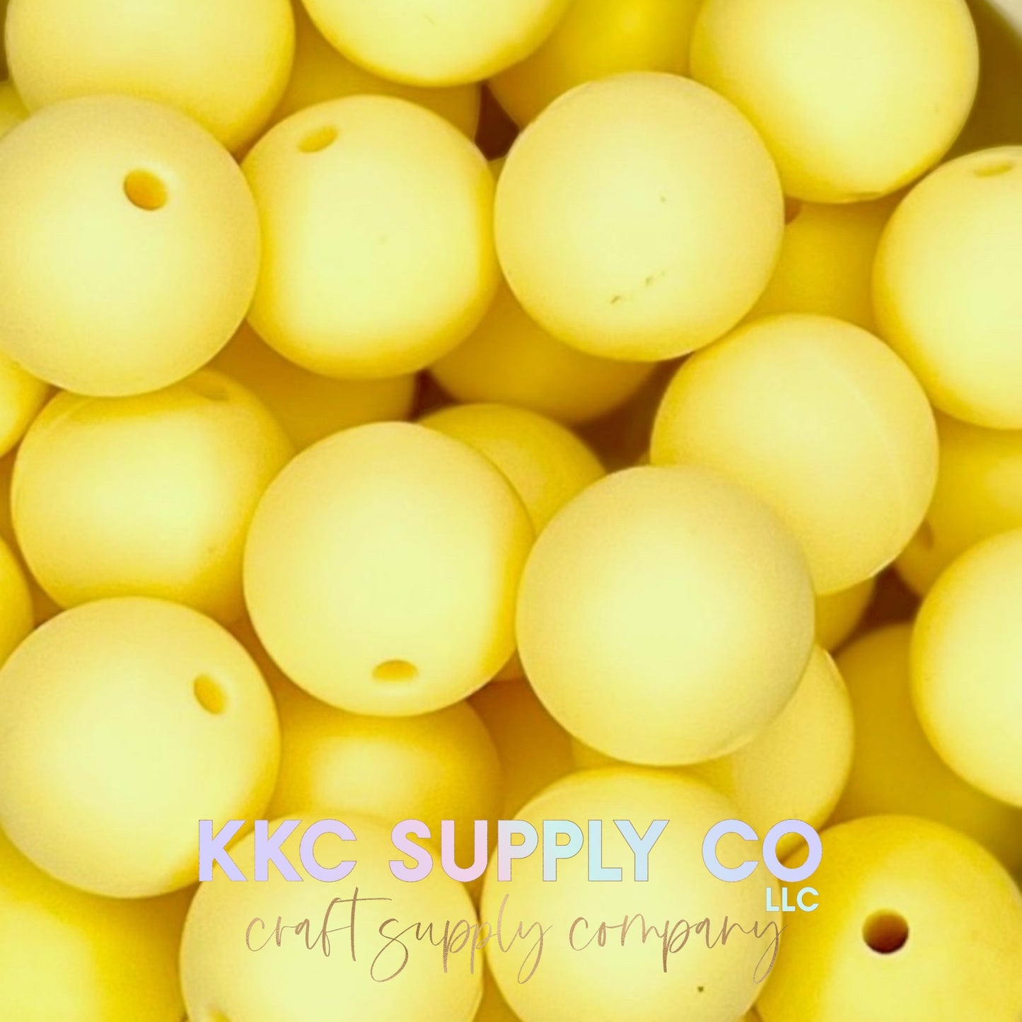 SS14-Cream Yellow Solid Silicone Bead