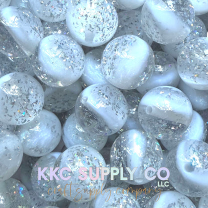 Marble Glitter Acrylic Beads 20mm
