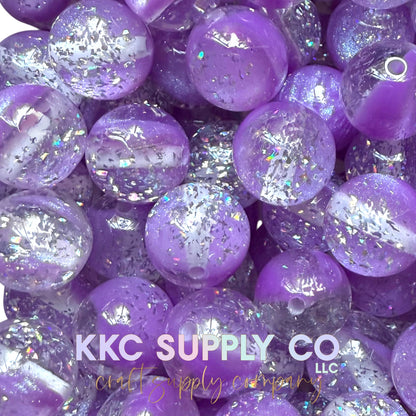Marble Glitter Acrylic Beads 20mm