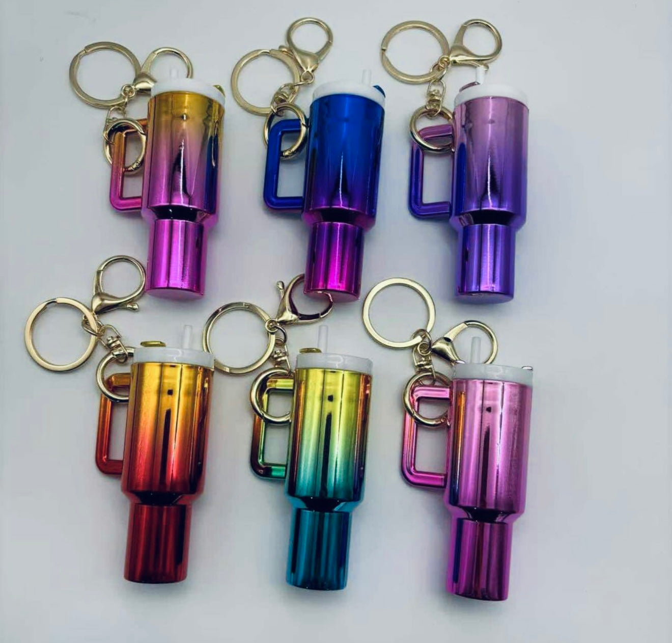 Ombré Mini Handled Tumbler Keychain