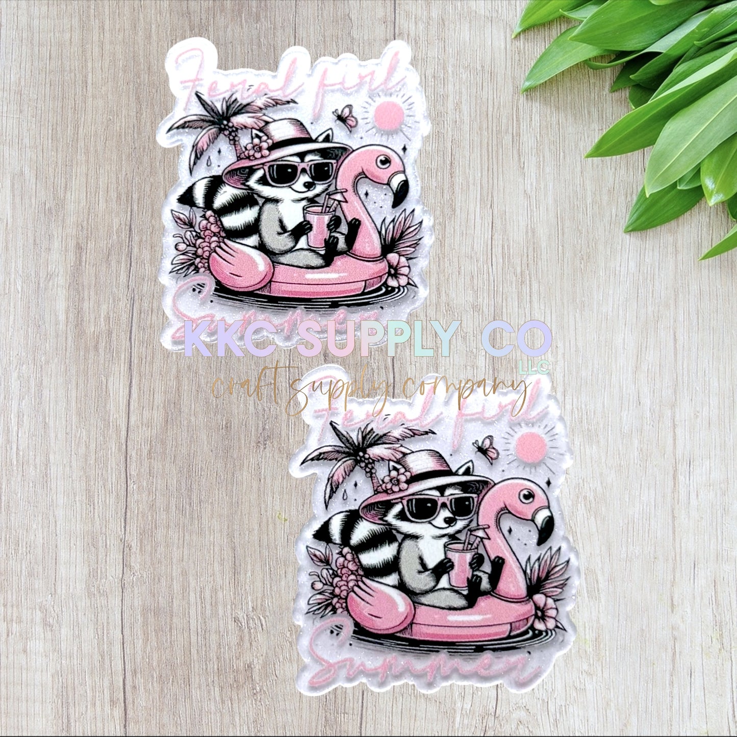 AT576-Feral Girl Summer-Acrylic Flatback