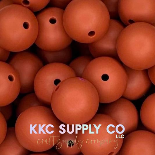 SS78-Golden Autumn Rust Solid Silicone Beads