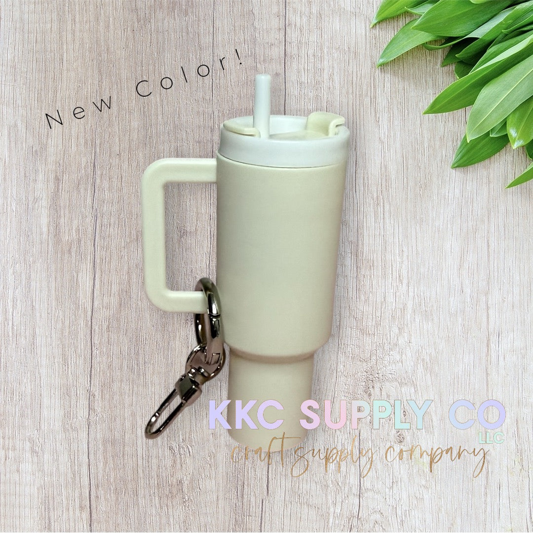 Mini Handled Tumbler Chapstick Holder Keychain-New Color Added!