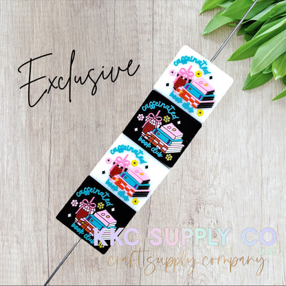 Caffeinated Book Club Silicone Focal Bead-KKCSC Exclusive