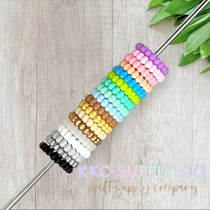 Bubble Edge Silicone Spacer Beads 12mm - New colors added!