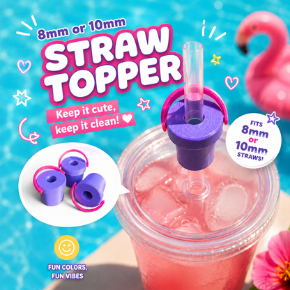 3D Printed Bucket Straw Topper