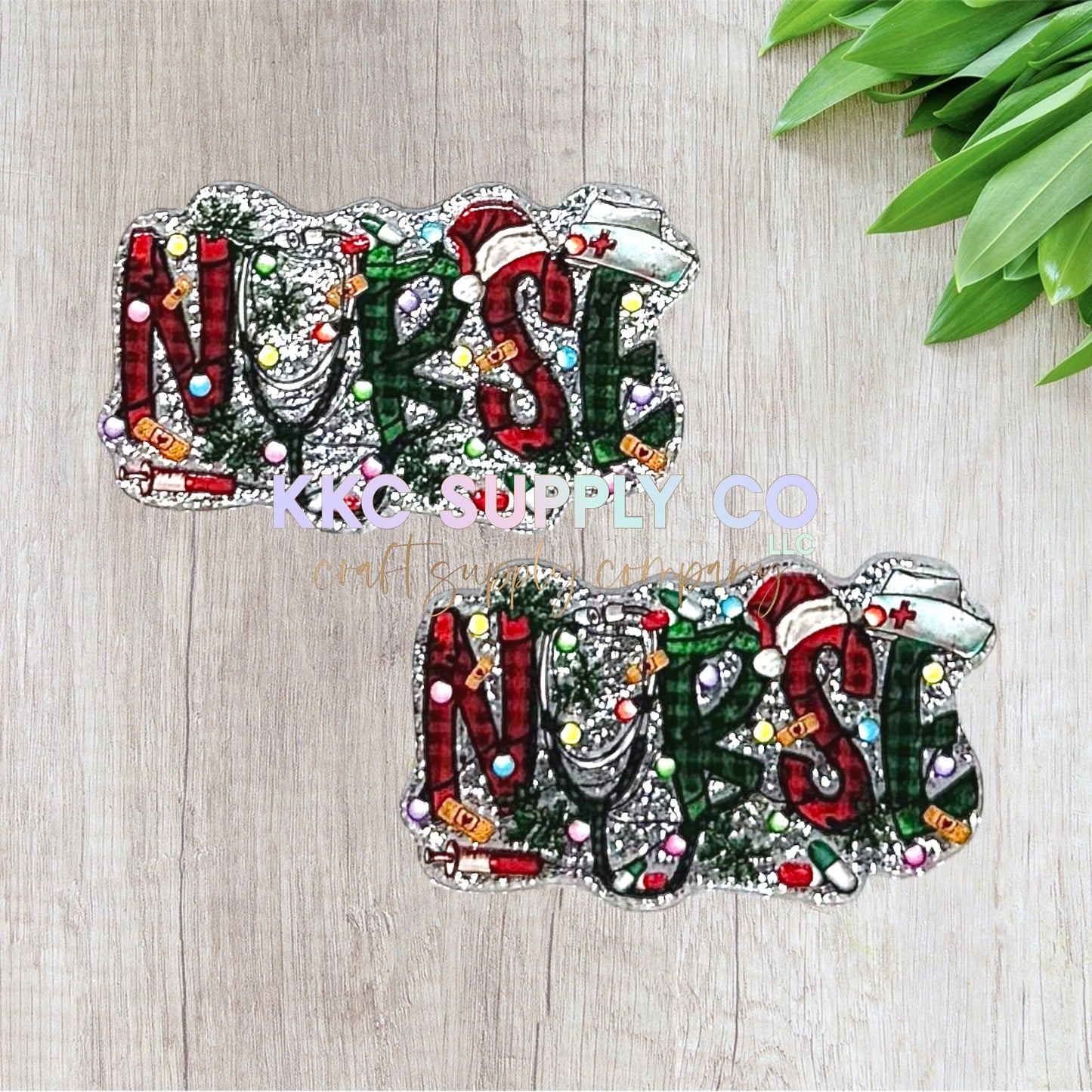 AT110-Christmas Nurse-Acrylic Flatback