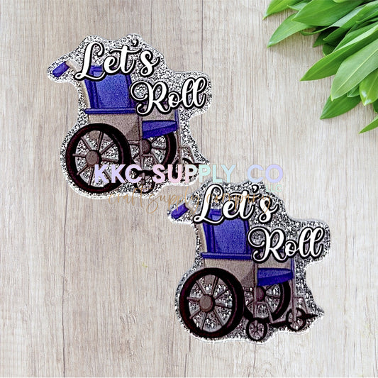 AT34-Let’s Roll-Acrylic Flatback