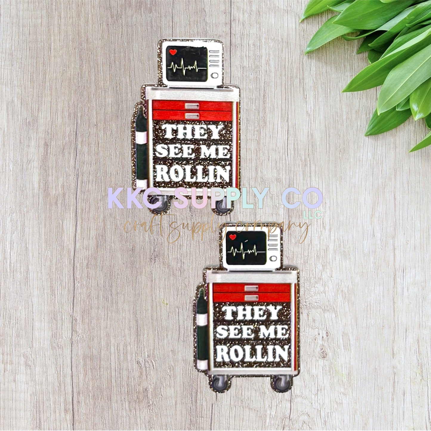 AT48-They See Me Rollin-Acrylic Flatback