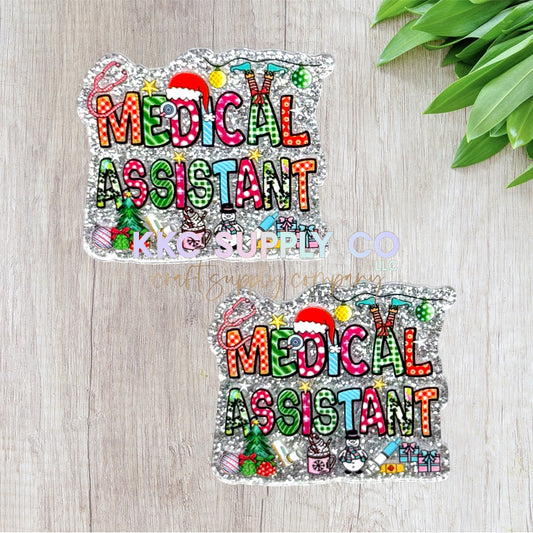 AT112-Christmas Medical Assistant-Acrylic Flatback