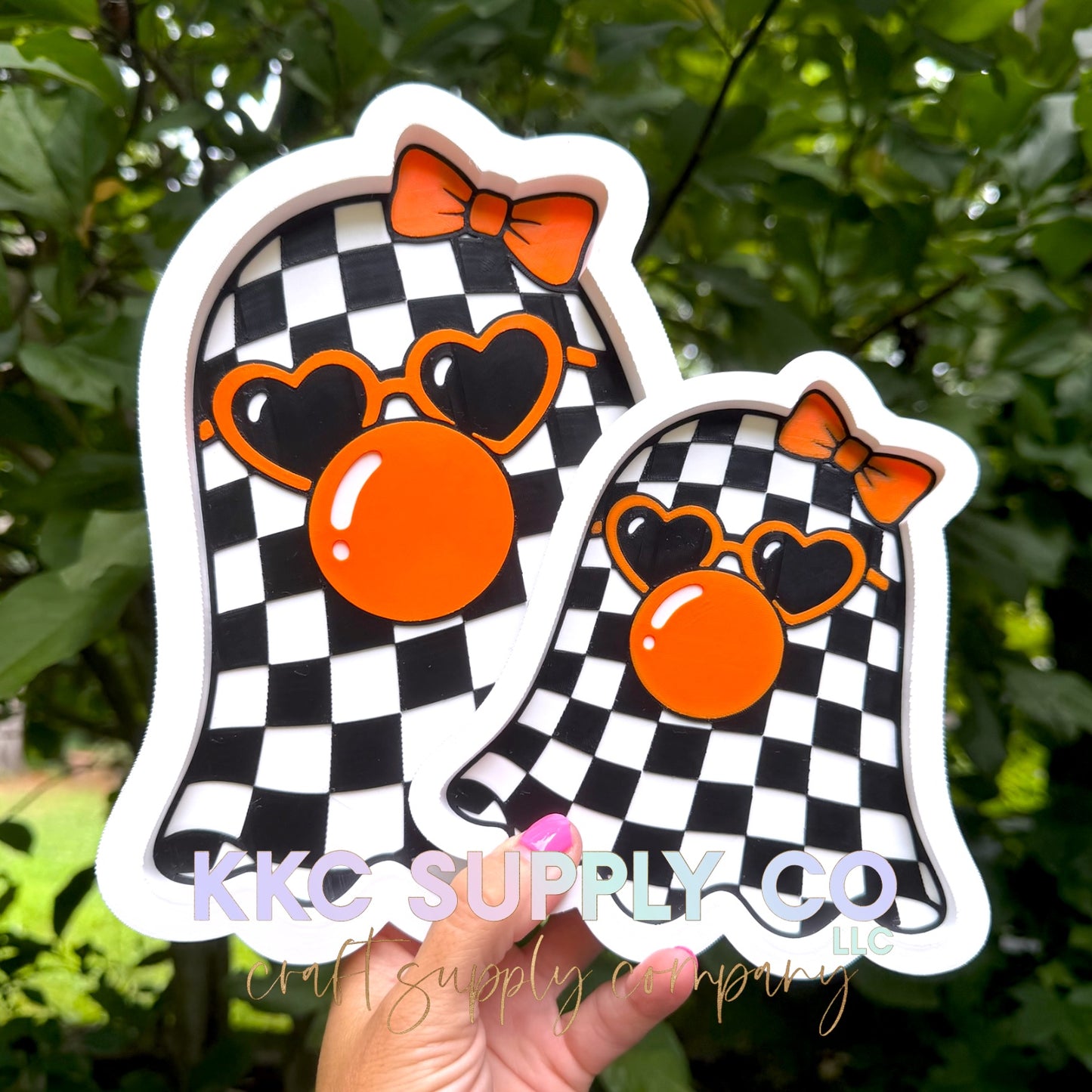 3D Printed Bubble Boo Ghost Bead Tray - Small or Large