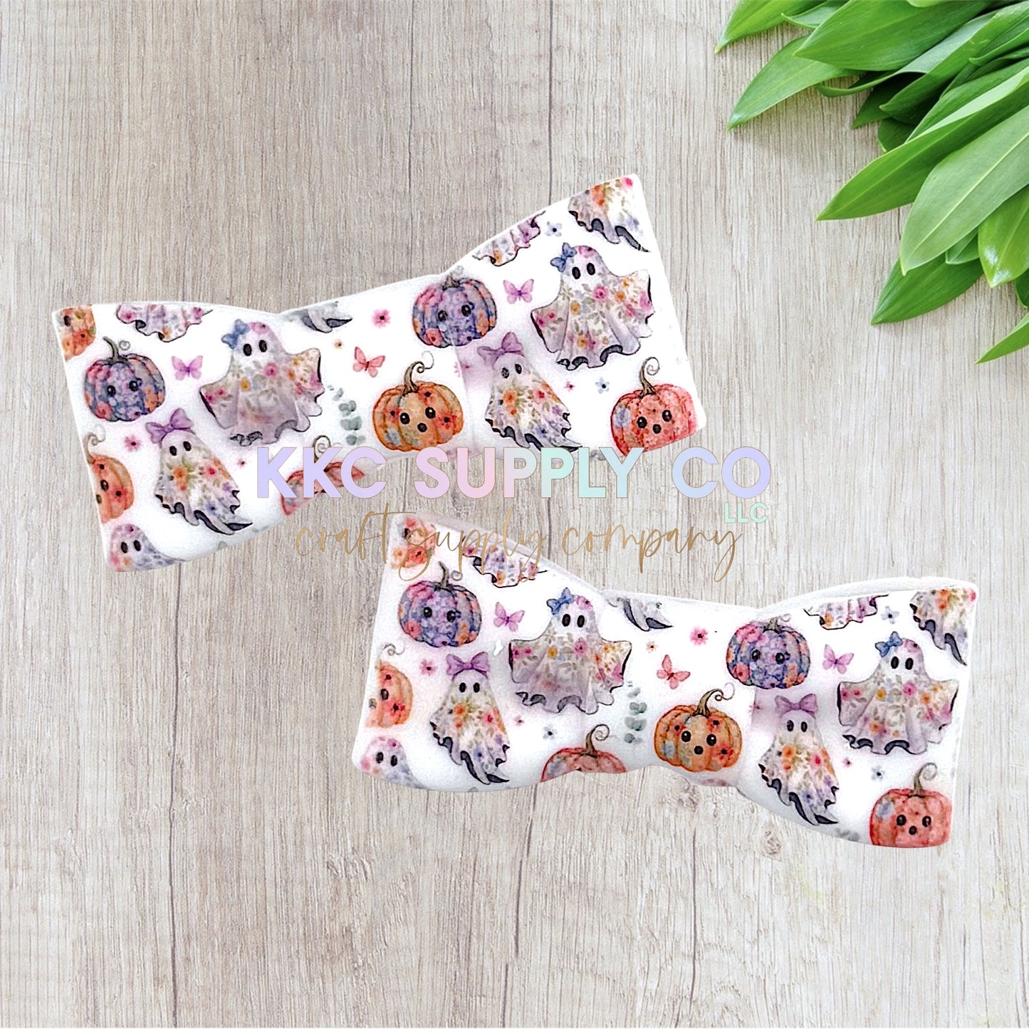 Pastel Halloween Large Bowtie Silicone Focal Bead