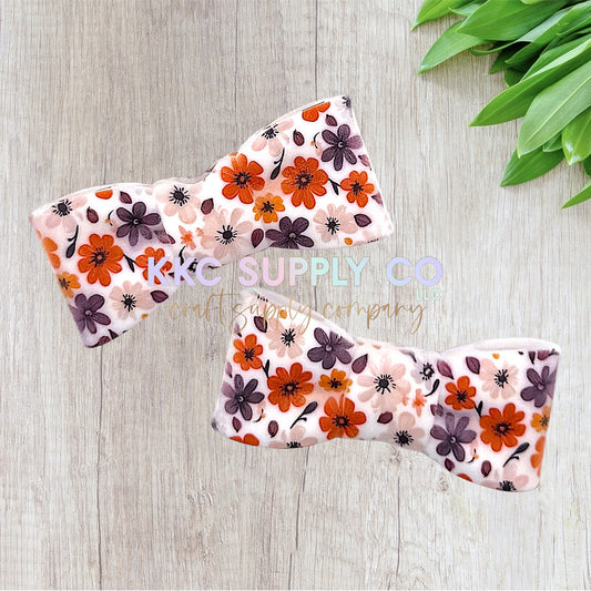 Harvest Bloom Large Bowtie Silicone Focal Bead